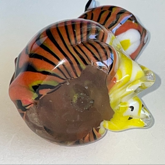 Hand Blown Glass Tiger Figurine - Picture 6 of 8